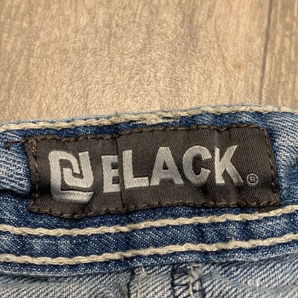 Mens CJ Black Relaxed Straight Distressed Jeans‎ - Picture 4 of 7